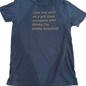 Kids European Designer TINY COTTONS Blue Graphic T-Shirt